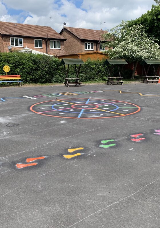 Image of New Playground Markings